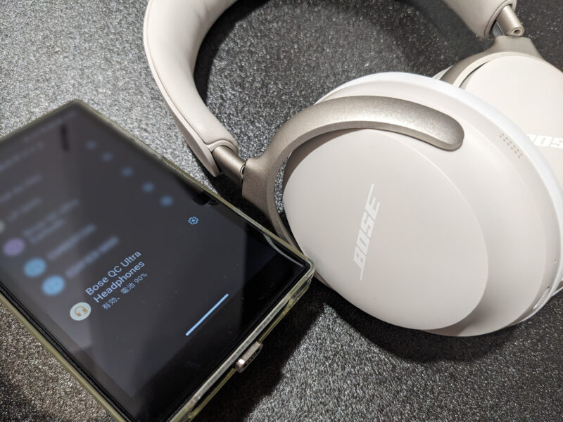FIIO JM21をスピーカーとBluetooth機器へ接続した様子
