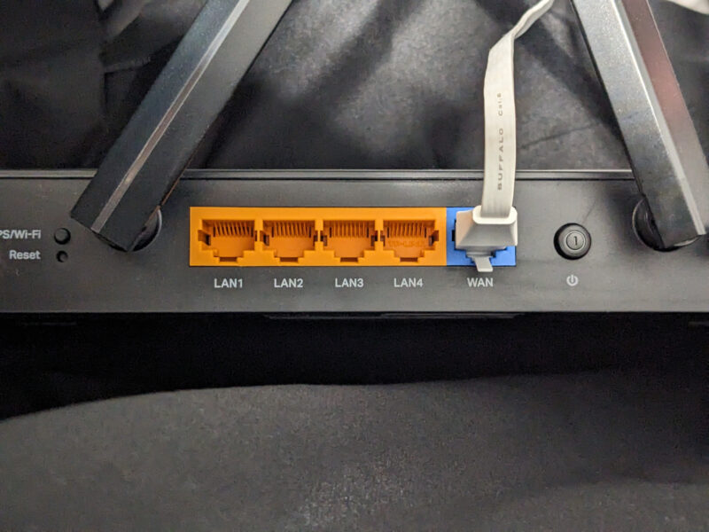 Archer AX23/AのWANポート接続